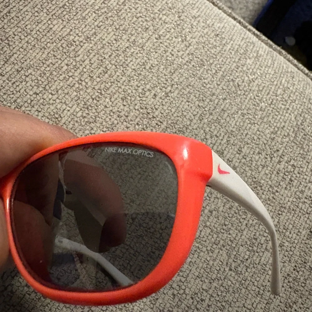 Nike Red and White Sunglasses
